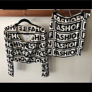 Vintage Moschino Couture Two-Piece Set